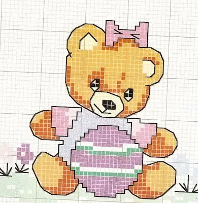Esquemas infantiles en punto cruz para imprimir : cositasconmesh
