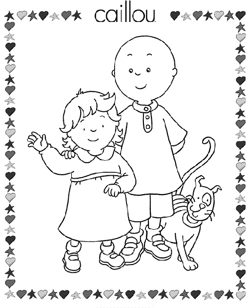dibujos de puntos y colorear: pintar y colorea a caillou dibujos de puntos y colorear: pintar y colorea a caillou