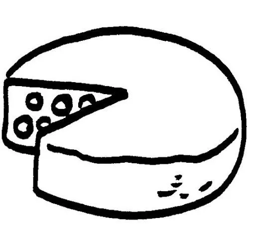 DIBUJOS DE QUESOS PARA PINTAR