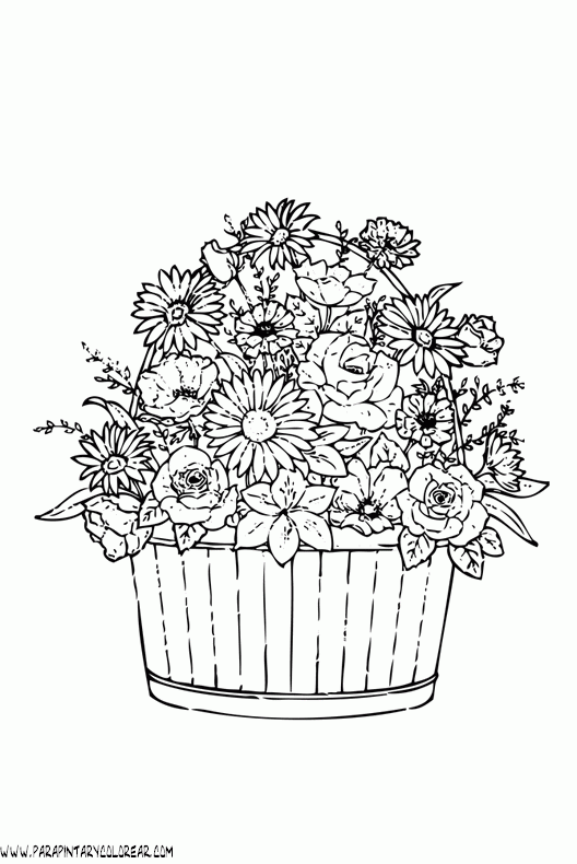 dibujos-para-colorear-de-ramos-de-flores-014 dibujos-para-colorear-de-ramos-de-flores-014
