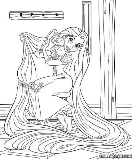 Dibujos de rapunzel con su camaleon para colorear - Imagui Dibujos de rapunzel con su camaleon para colorear - Imagui