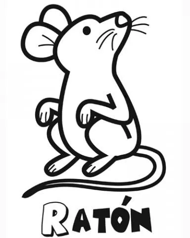 Imprimir dibujos para colorear : Ratón