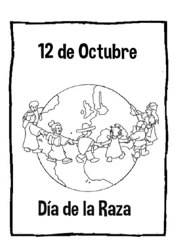 Dibujos del día de la Raza, 12 de octubre | Colorear imágenes Dibujos del día de la Raza, 12 de octubre | Colorear imágenes