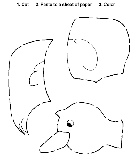 Dibujos recortar, pegar y colorear | Colorear Dibujos recortar, pegar y colorear | Colorear