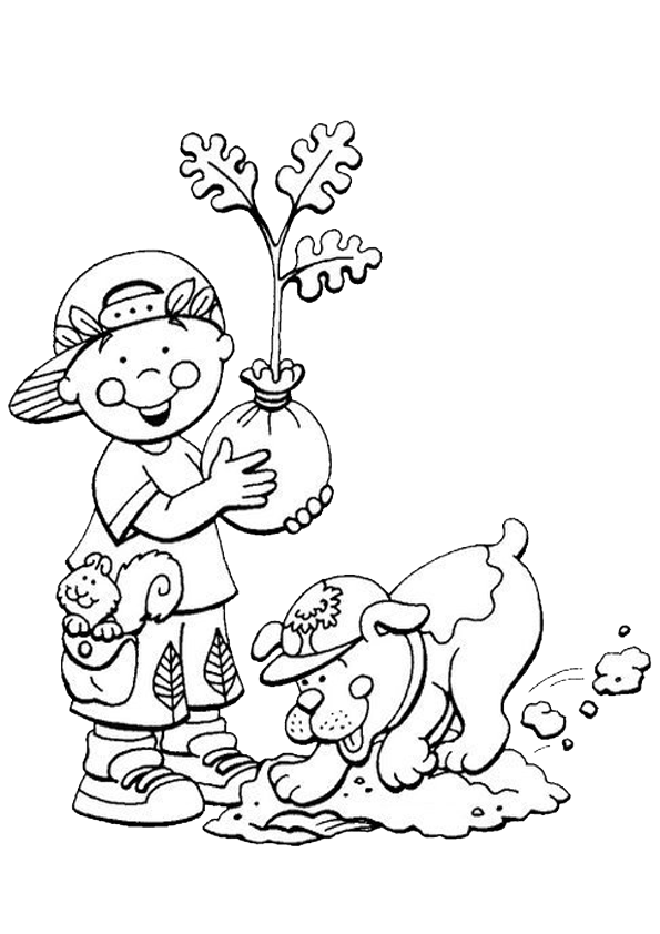 Medio Ambiente: Reforestación ~ Dibujos para Colorear Infantil Medio Ambiente: Reforestación ~ Dibujos para Colorear Infantil