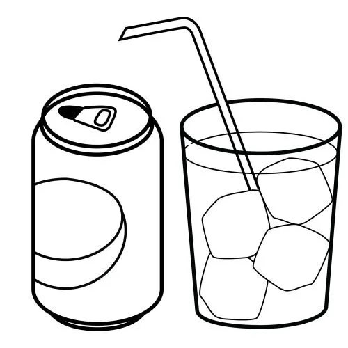 Dibujos de refrescos para colorear - Imagui