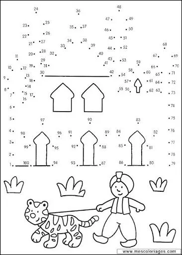 DIBUJOS PARA REPASAR PUNTOS Y NUMEROS