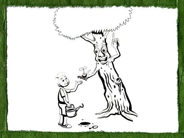 Dibujos infantiles sobre la importancia de plantar un árbol Dibujos infantiles sobre la importancia de plantar un árbol