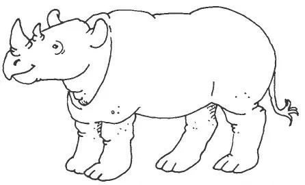 Fotos de rinocerontes para colorear - Imagui