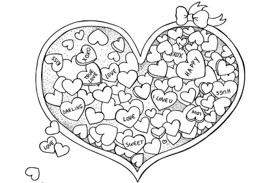 Dibujos románticos y corazones para regalar en San Valentín