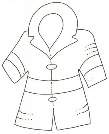 DIBUJOS DE ROPA PARA COLOREAR