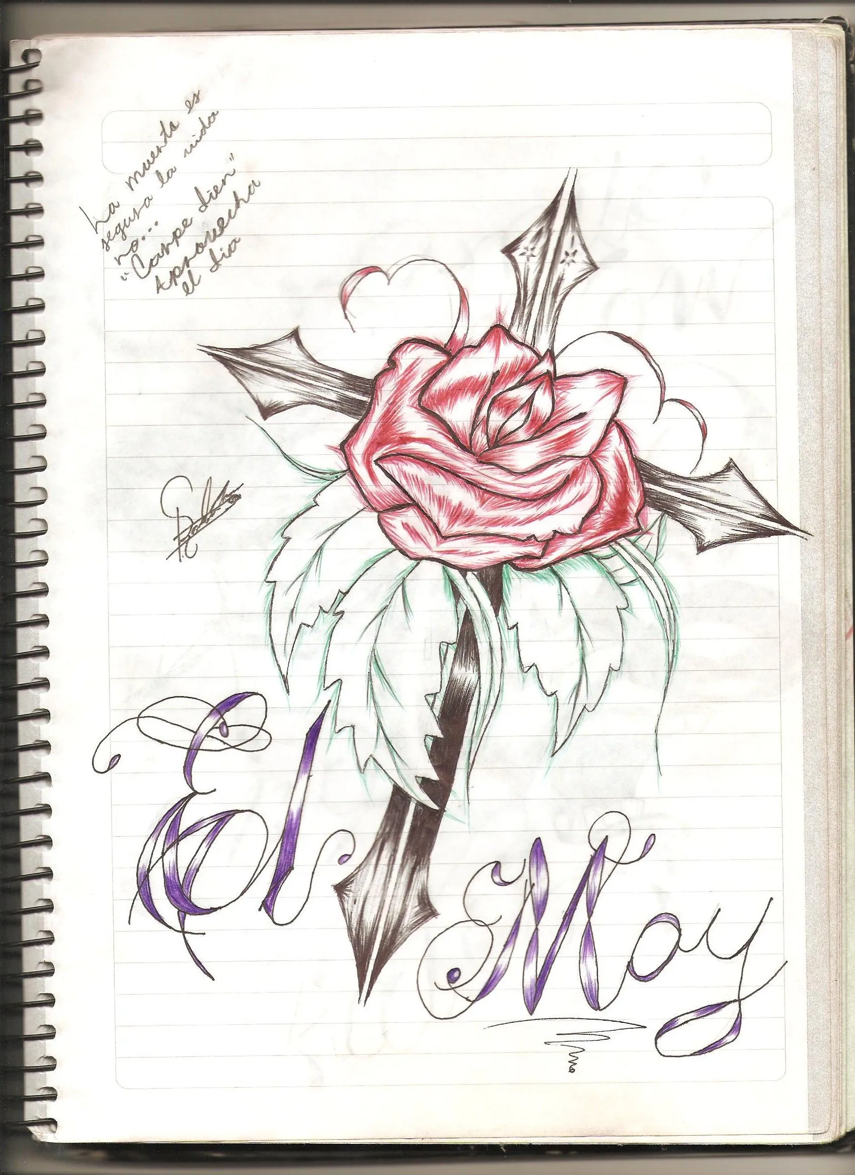 dibujos rosas chidas