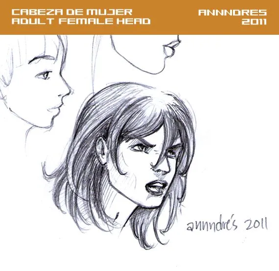 Dibujos de rostro y cabeza masculino y femenino – Head and face ... Dibujos de rostro y cabeza masculino y femenino – Head and face ...