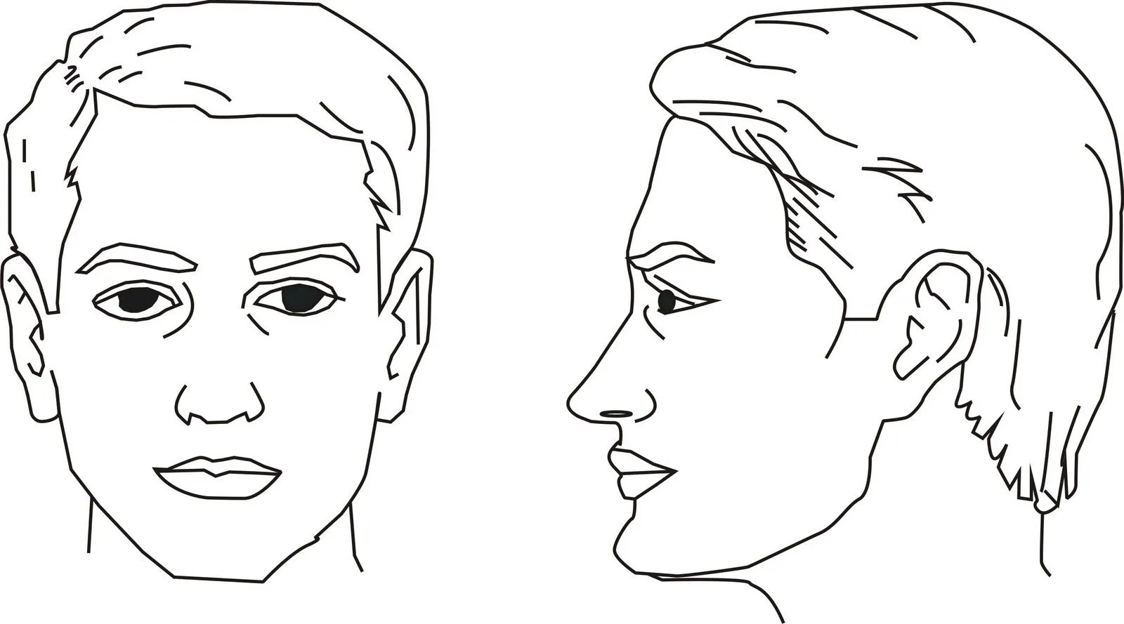 Dibujos de rostros de hombres - Imagui