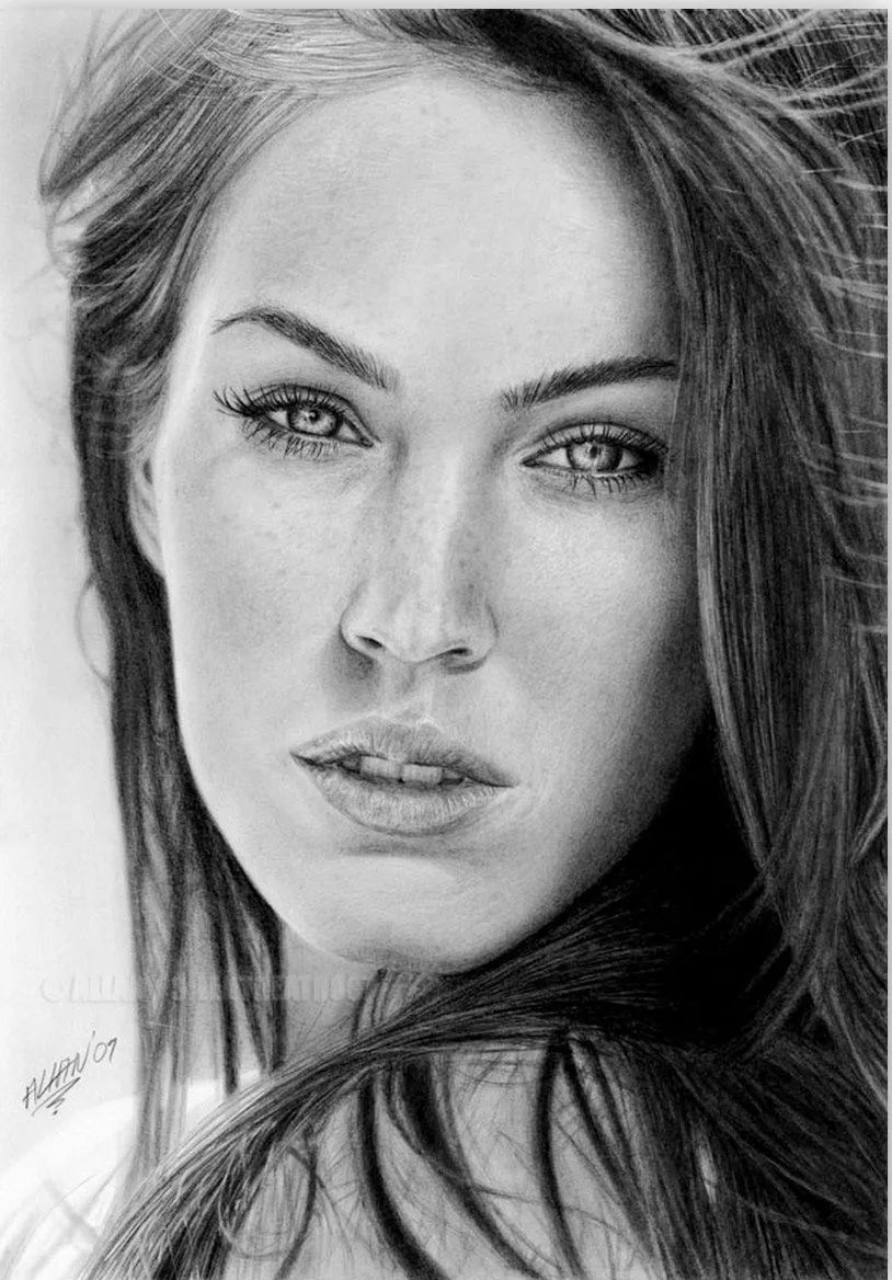 dibujos de rostros de mujeres hermosas a l piz Car Pictures