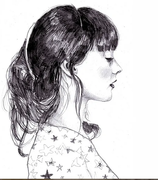 Dibujos de rostros de mujeres de perfil - Imagui