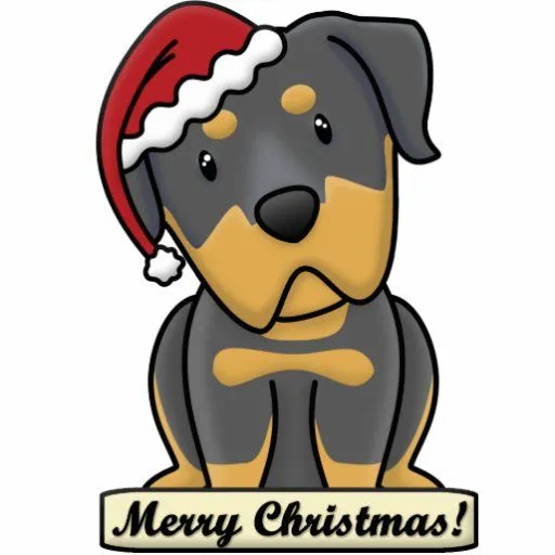 Ornamento del navidad de Rottweiler del dibujo ani Escultura ...