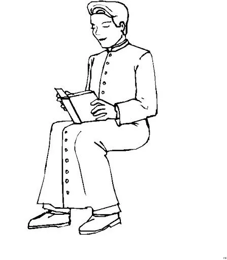 DIBUJOS DE SACERDOTES PARA COLOREAR | Dibujos para colorear