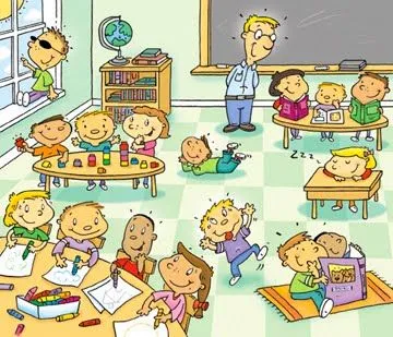 Dibujos de un salon de clases - Imagui