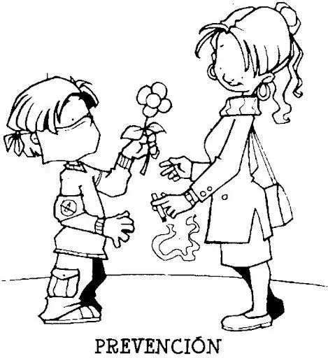 DIBUJOS SOBRE LA SALUD PARA COLOREAR