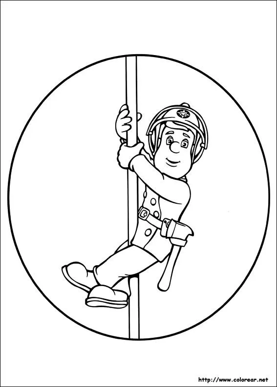 Dibujos de Sam El Bombero para colorear en Colorear.