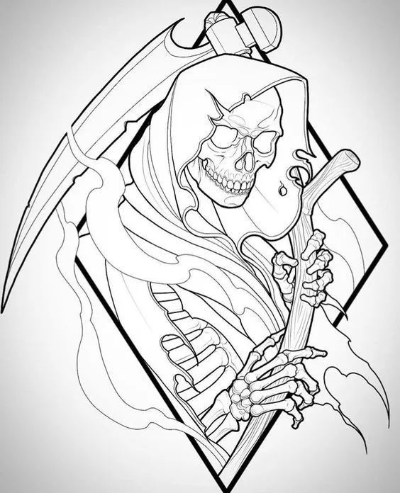 dibujos de la Santa muerte