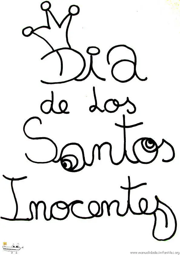 Dibujos Santos Inocentes -Manualidades Infantiles Dibujos Santos Inocentes -Manualidades Infantiles