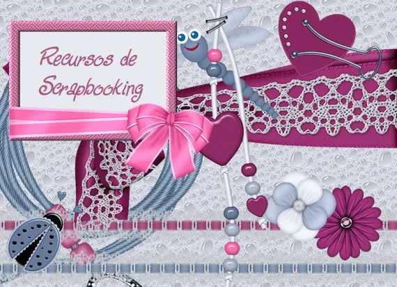 Recursos para Scrapbooking: fantasías en azul y púrpura | Kabytes Recursos para Scrapbooking: fantasías en azul y púrpura | Kabytes
