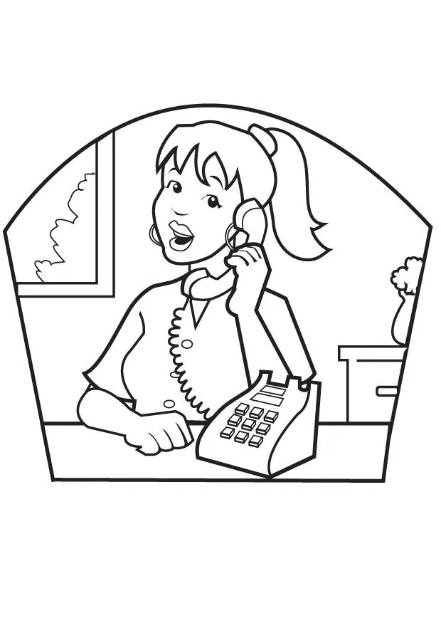 Dibujos del Día de La Secretaria para colorear ~ Dibujos para ...