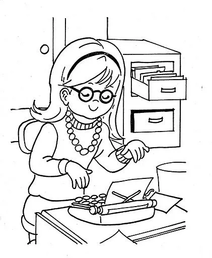 Dibujos del Día de La Secretaria para colorear ~ Dibujos para ... Dibujos del Día de La Secretaria para colorear ~ Dibujos para ...