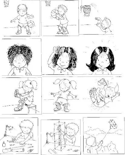 DIBUJOS CON SECUENCIAS PARA COLOREAR