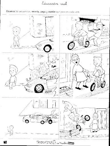 DIBUJOS CON SECUENCIAS PARA COLOREAR