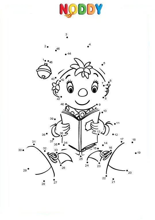 DIBUJOS PARA SEGUIR LOS NUMEROS Y COLOREAR DE NODDY : COSAS PARA NIÑOS DIBUJOS PARA SEGUIR LOS NUMEROS Y COLOREAR DE NODDY : COSAS PARA NIÑOS