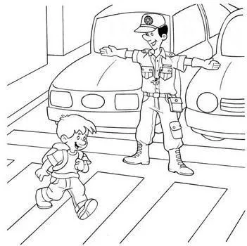Dibujos de seguridad vial para colorear - Imagui Dibujos de seguridad vial para colorear - Imagui