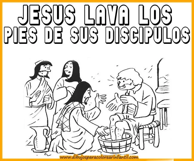 Dibujos de Semana Santa: Jesús lava los pies de sus discipulos ... Dibujos de Semana Santa: Jesús lava los pies de sus discipulos ...