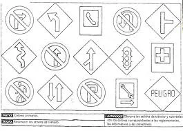 Dibujos para colorear señales de transito preventivas para colorear Dibujos para colorear señales de transito preventivas para colorear
