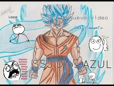 Dibujos| Series de DBZ (Goku Super Sayayin Dios Azul) - YouTube Dibujos| Series de DBZ (Goku Super Sayayin Dios Azul) - YouTube