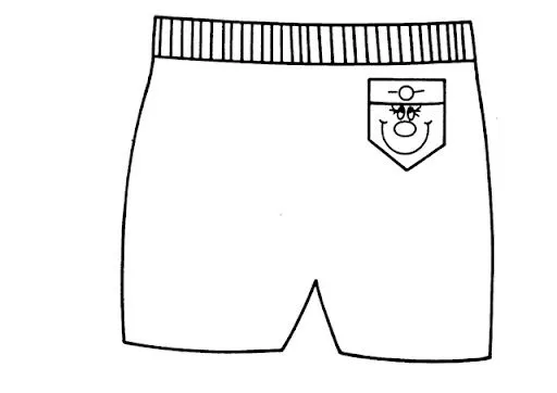 Dibujos de shorts para colorear - Imagui