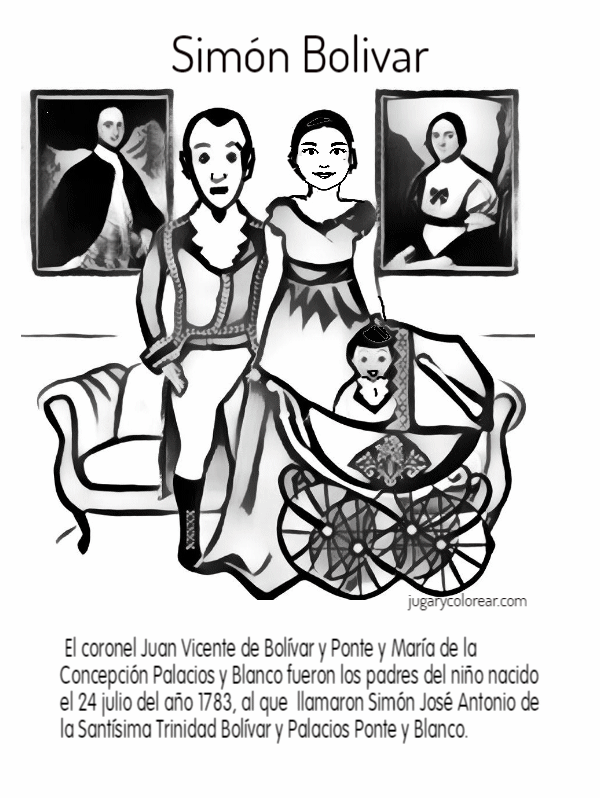 Dibujos de simón Bolívar para colorear - Jugar y Colorear Dibujos de simón Bolívar para colorear - Jugar y Colorear