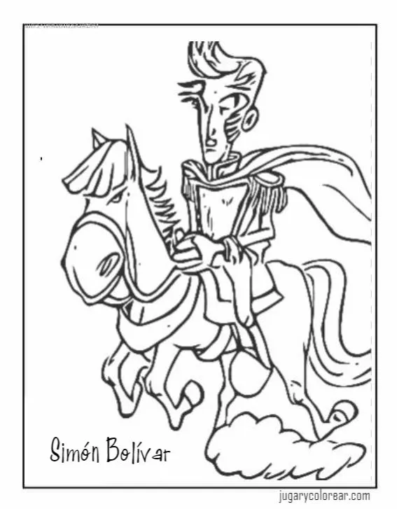 Dibujos de simón Bolívar para colorear - Jugar y Colorear Dibujos de simón Bolívar para colorear - Jugar y Colorear