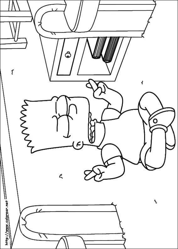 Dibujos de Los Simpson para colorear en Colorear. Dibujos de Los Simpson para colorear en Colorear.