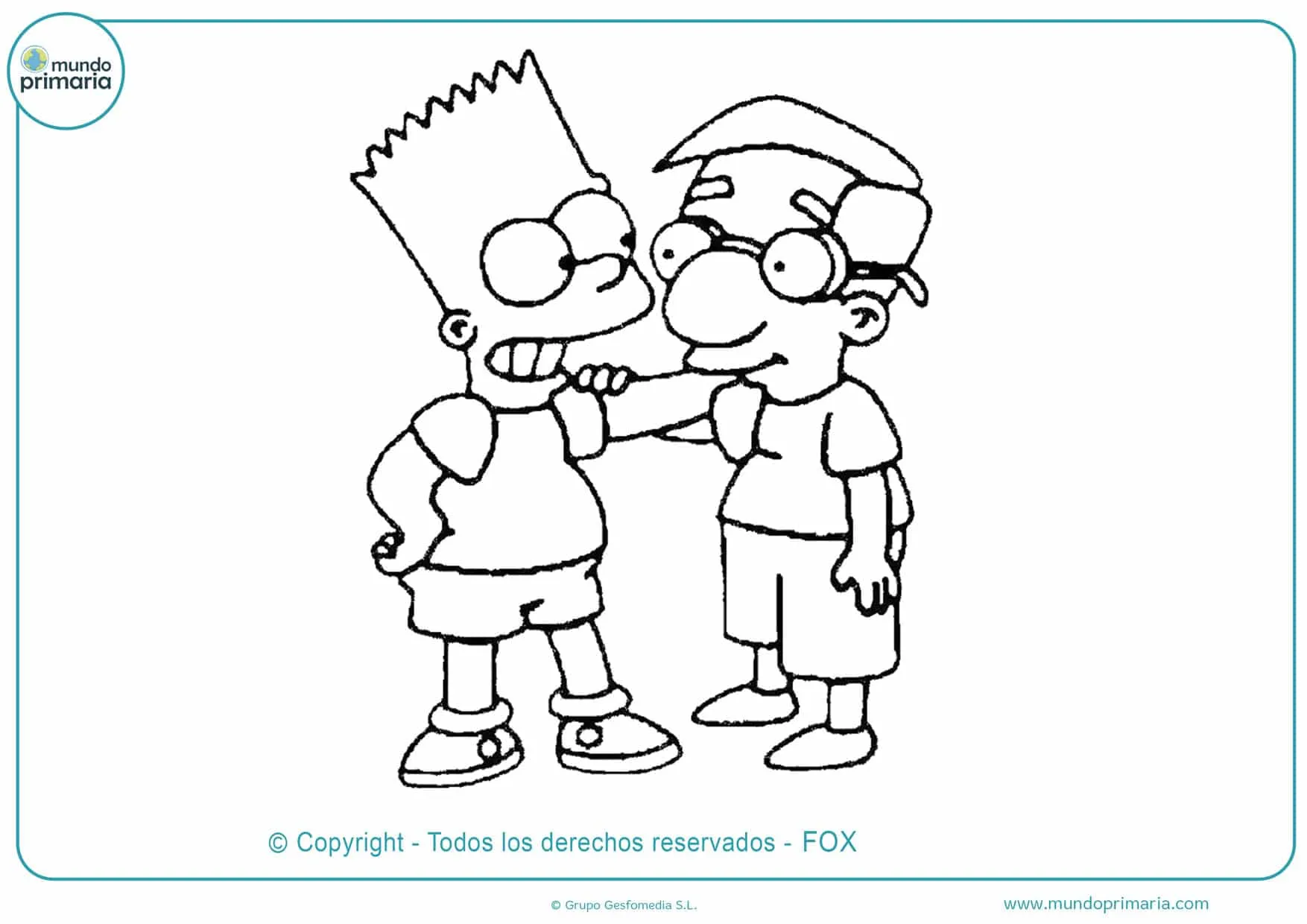 Dibujos de Los Simpson para Colorear 【Fáciles de Imprimir】 Dibujos de Los Simpson para Colorear 【Fáciles de Imprimir】