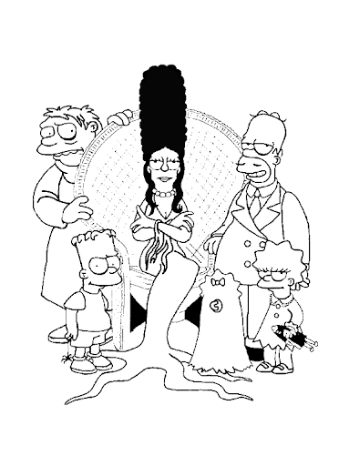 Dibujos de los Simpsons Halloween para Colorear | Manualidades ... Dibujos de los Simpsons Halloween para Colorear | Manualidades ...