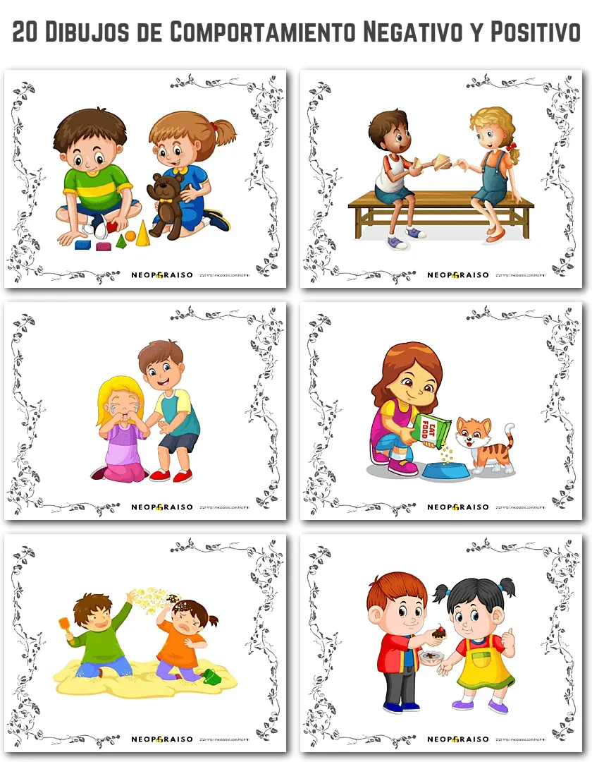 Dibujos de Situaciones de Buen Comportamiento y Mal Comportamiento Dibujos de Situaciones de Buen Comportamiento y Mal Comportamiento