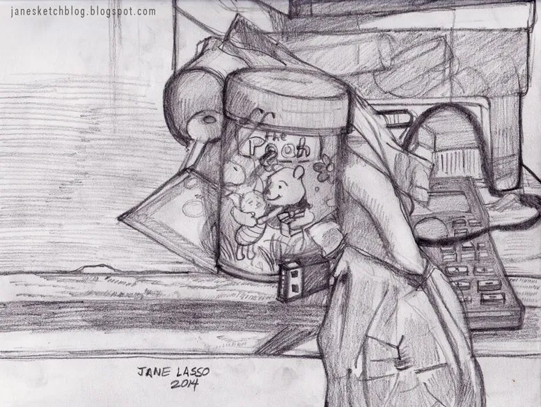 Dibujos y Sketches de Jane Lasso: Dibujo #7 La cosa más rara de tu casa Dibujos y Sketches de Jane Lasso: Dibujo #7 La cosa más rara de tu casa
