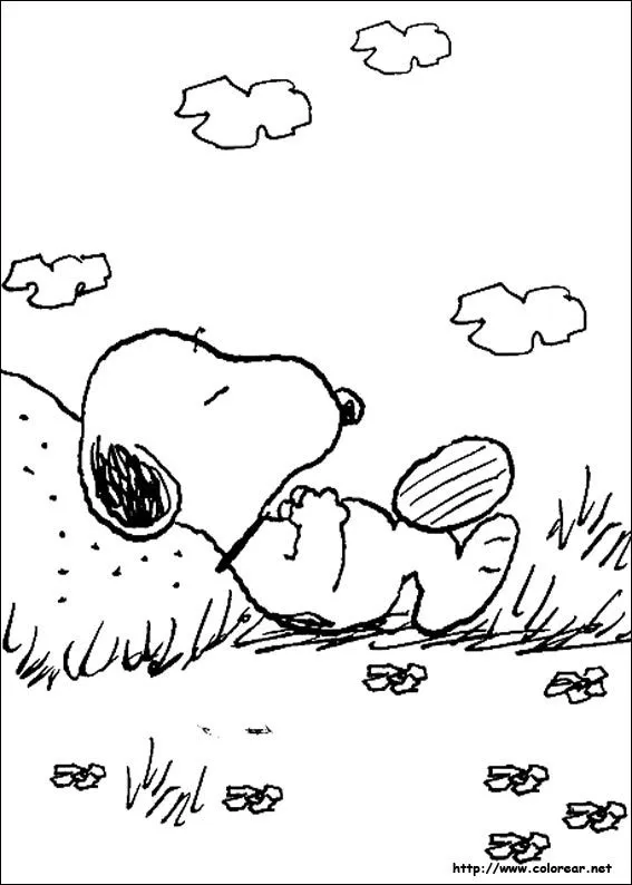 Dibujos de Snoopy para colorear en Colorear.net Dibujos de Snoopy para colorear en Colorear.net
