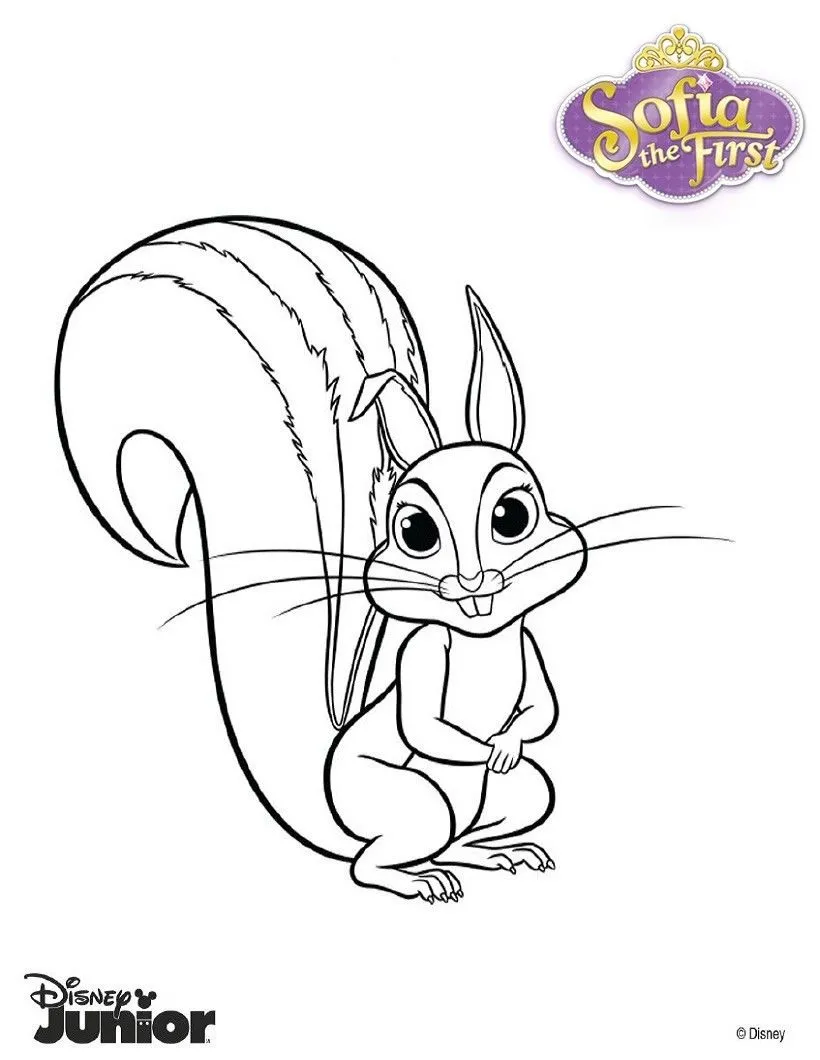 Dibujos de SOFIA LA PRIMERA para colorear, ARDILLA de Sofia para ... Dibujos de SOFIA LA PRIMERA para colorear, ARDILLA de Sofia para ...