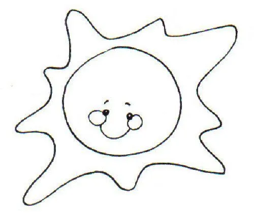 Sol infantil para colorear - Imagui