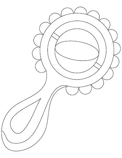 DIBUJOS DE SONAJEROS PARA PINTAR