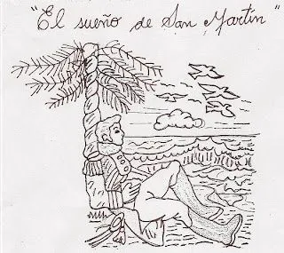 Dibujos Sueño de San Martín, bandera de Perú | Jugar y colorear